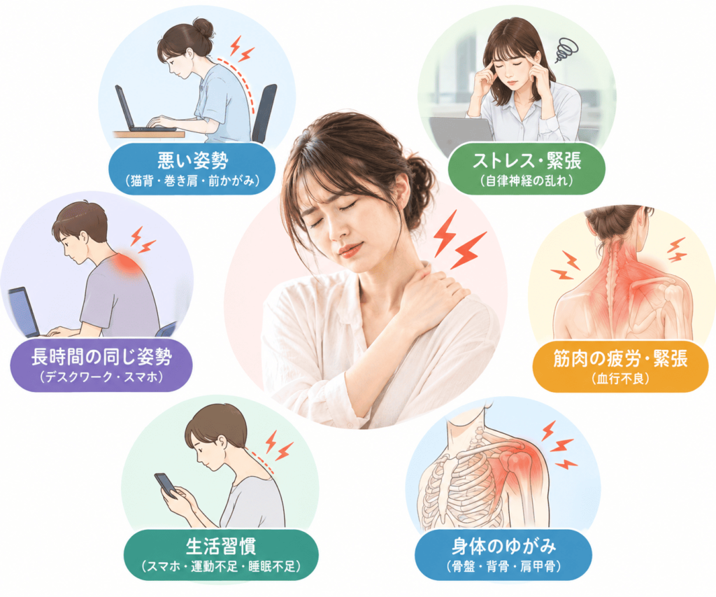 肩こりの主な原因